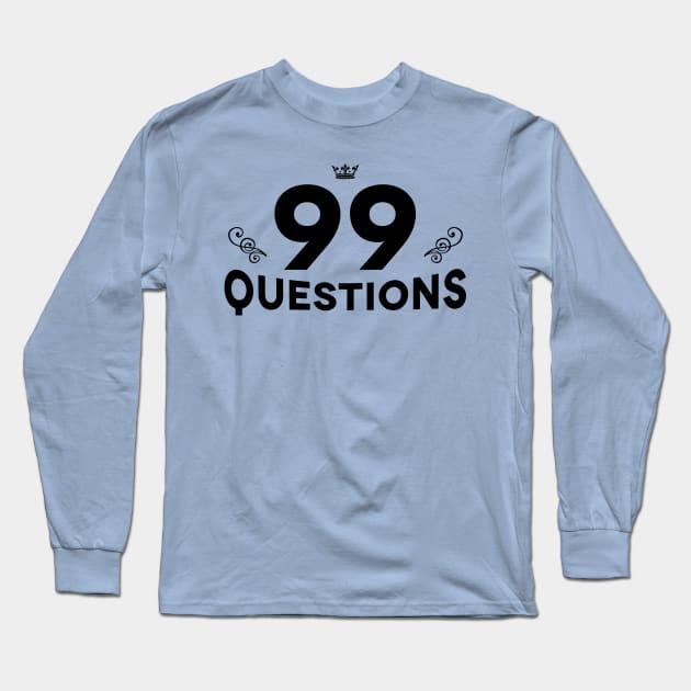 99Q Type Logo (black) Long Sleeve T-Shirt by bobbuel